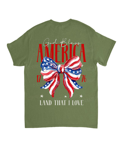 God Bless America Double Sided Unisex Cotton Christian T-Shirt