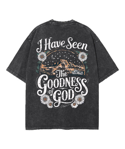 I Have Seen The Goodness Of God Double Sided Unisex Washed Christian T-shirt