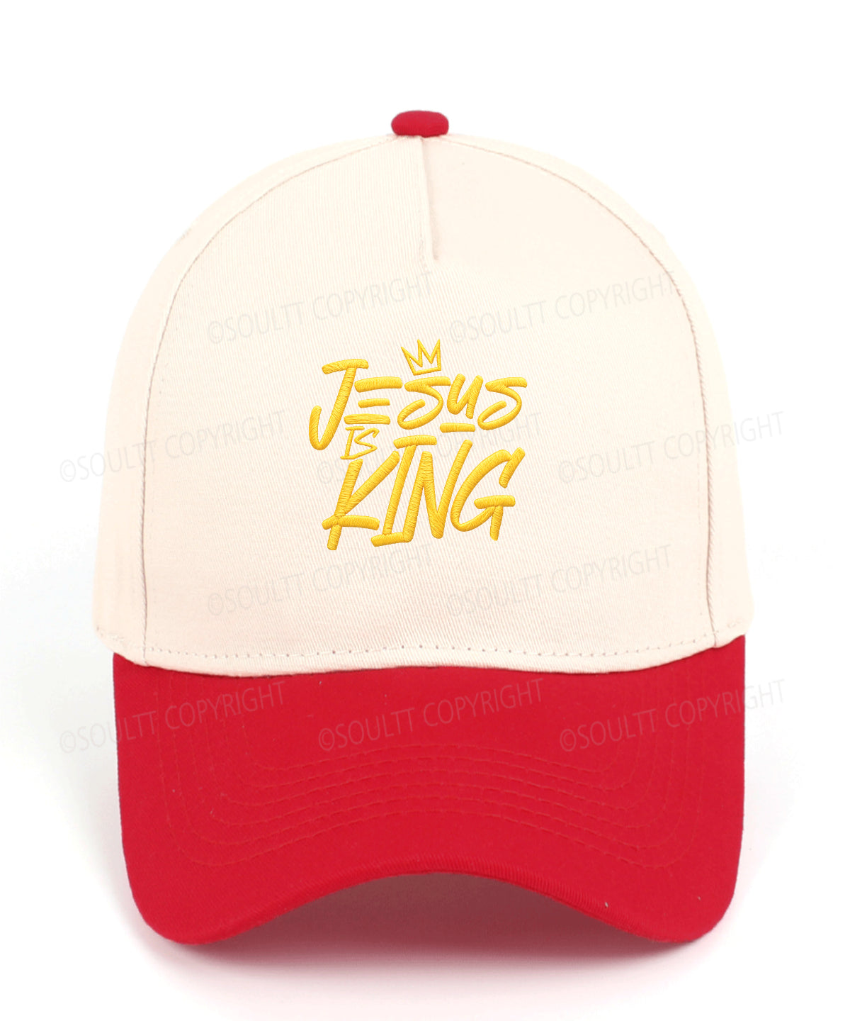 Jesus Is King Embroidered Christian Trucker Hat