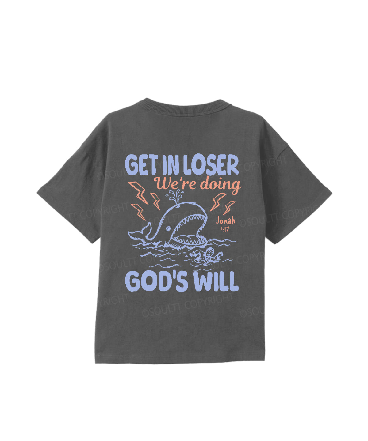 Kids We're Doing God's Will Double Sided Cotton Christian T-shirt