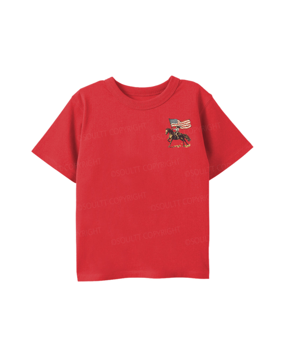 Kids One Nation Under God Double Sided Cotton Christian T-shirt
