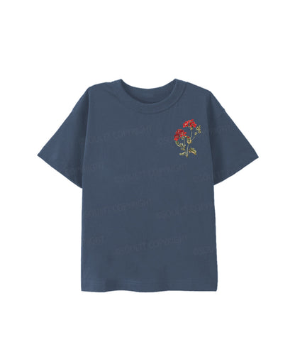 Kids Consider The Lilies Double Sided Cotton Christian T-shirt