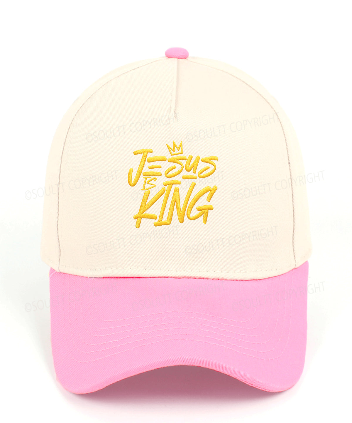 Jesus Is King Embroidered Christian Trucker Hat