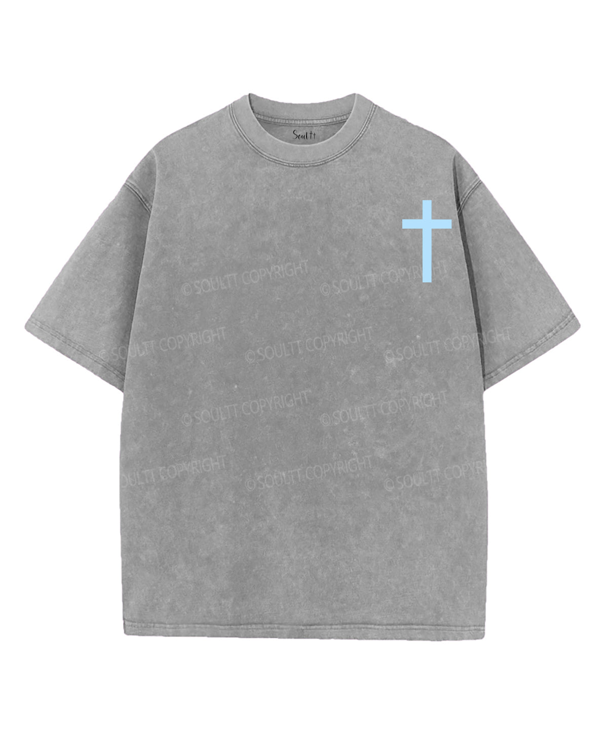 Loves Jesus And America Double Sided Unisex Washed Christian T-shirt