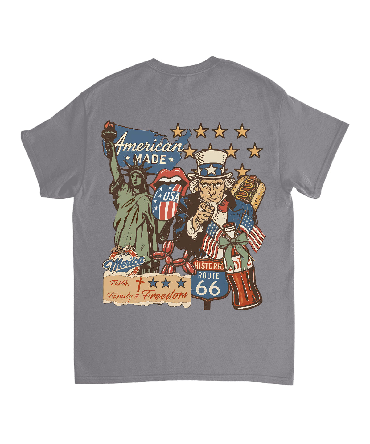 Faith, Family, Freedom Double Sided Unisex Cotton Christian T-Shirt