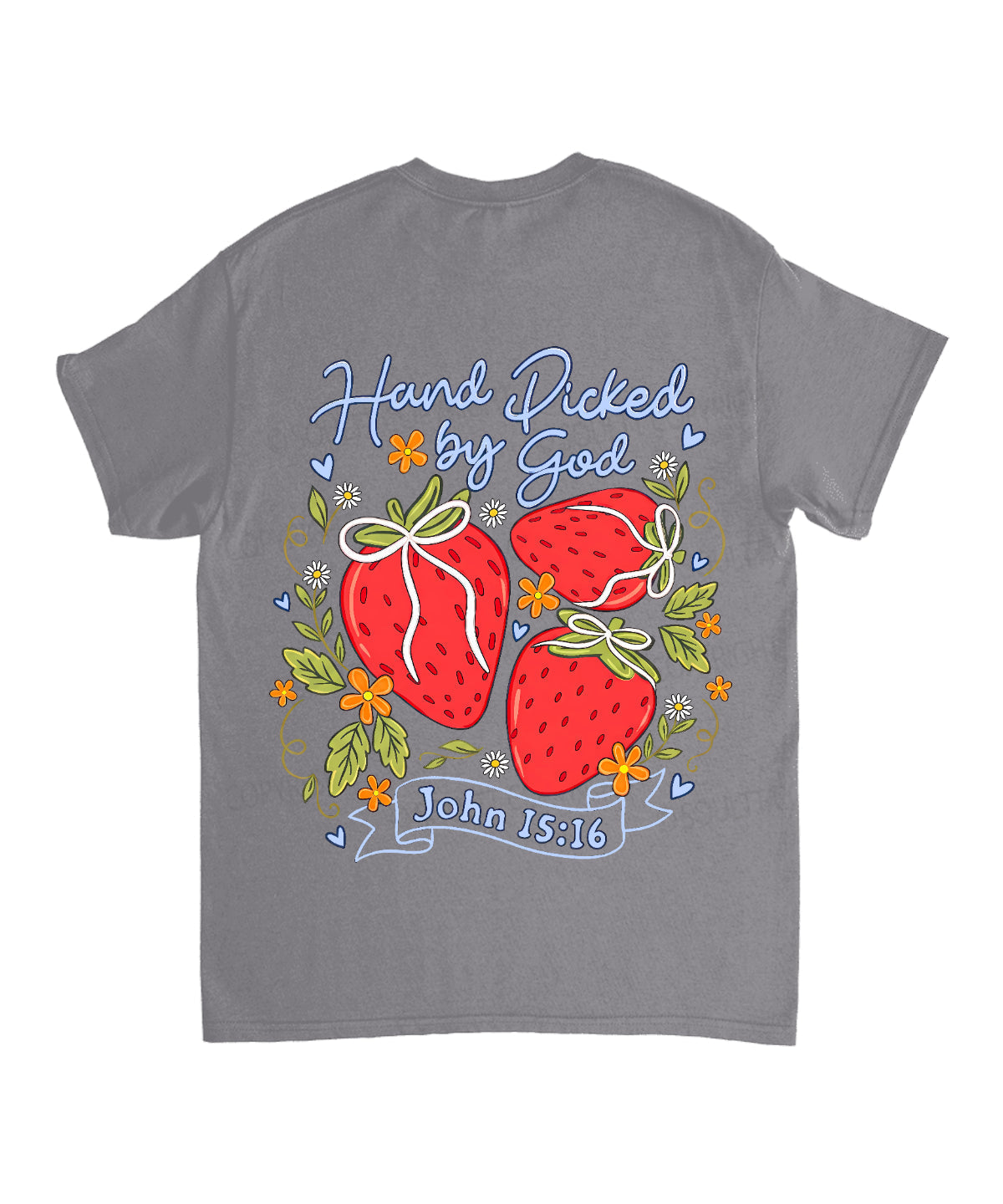 Hand Picked By God Double Sided Unisex Cotton Christian T-Shirt