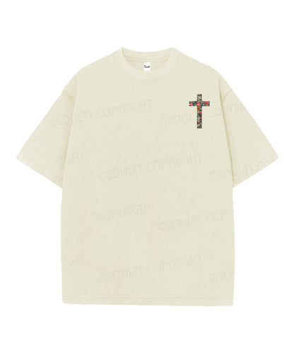 Blessed Is The Nation Whose God Is The Lord Double Sided Unisex Christian Washed T-Shirt & Shorts