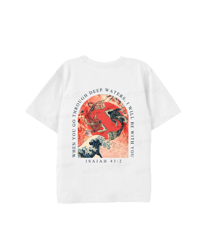 Kids I WIll Be With You Double Sided Cotton Christian T-shirt