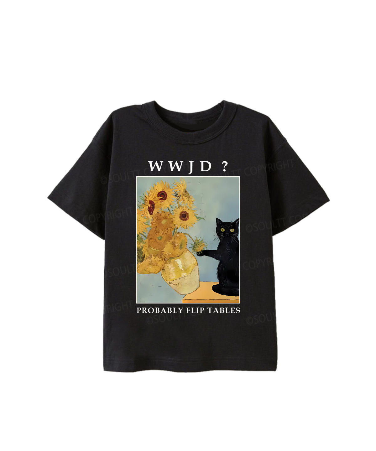 Kids WWJD? Probably Flip Tables Cotton Christian T-shirt