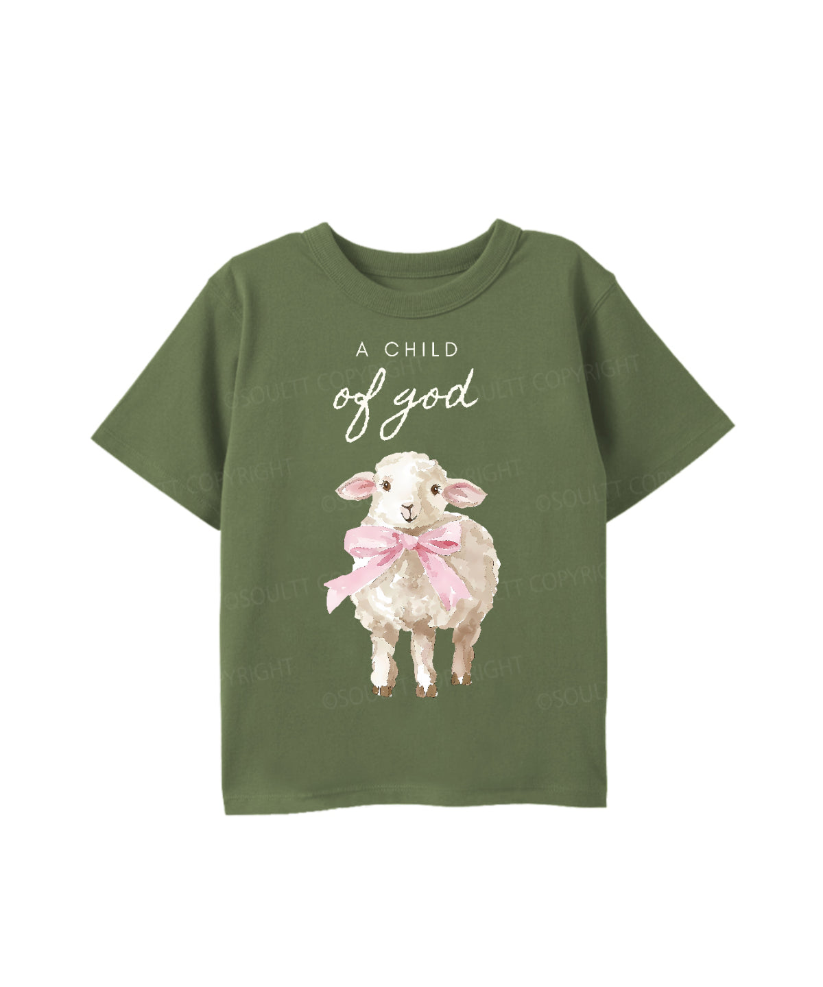 Kids A Child Of God Cotton Christian T-shirt