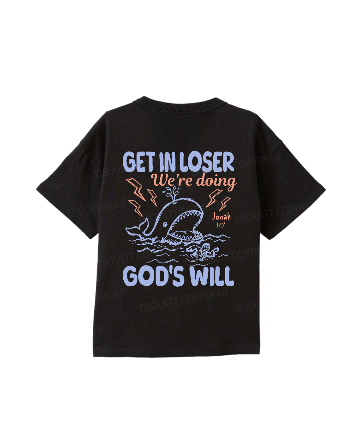 Kids We're Doing God's Will Double Sided Cotton Christian T-shirt