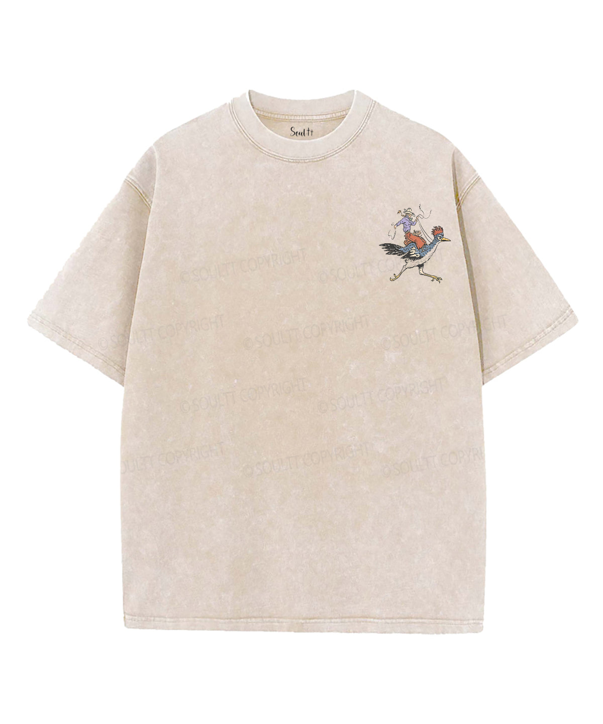 Off To Praise The Lord Double Sided Unisex Washed Christian T-shirt