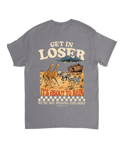 It's About To Rain We're Not Missing This Boat Double Sided Unisex Cotton Christian T-Shirt