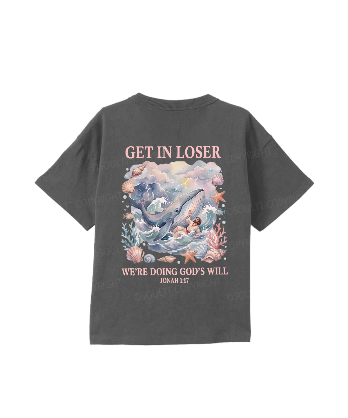 Kids We're Doing God's Will Double Sided Cotton Christian T-shirt