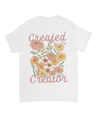 Created By The Creator Double Sided Unisex Cotton Christian T-Shirt