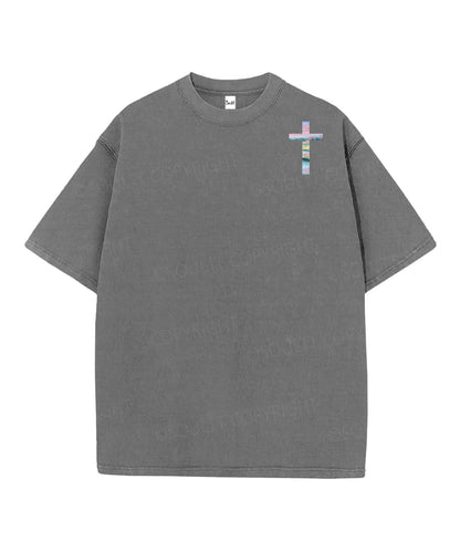 He Heals The Brokenhearted Double Sided Unisex Christian Washed T-Shirt & Shorts
