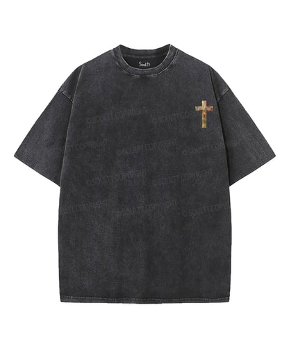 Fatherhood Is Kingdom Work Double Sided Unisex Washed Christian T-shirt