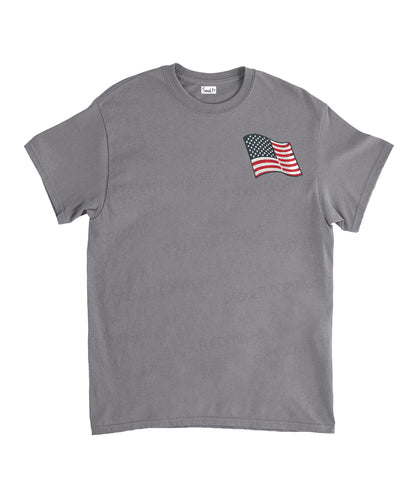 She Loves Jesus And America Too Double Sided Unisex Washed Christian T-shirt