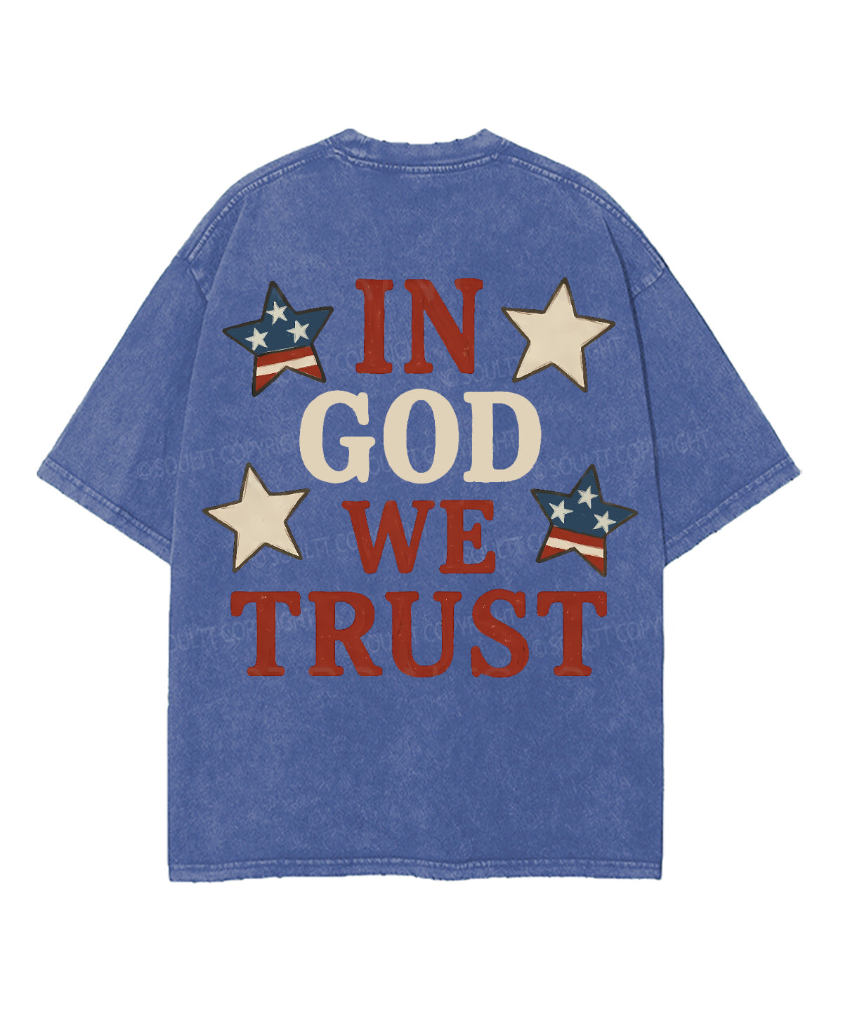 In God We Trust Double Sided Unisex Washed Christian T-shirt