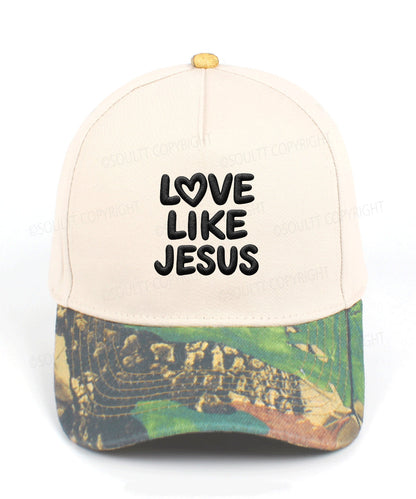 Love Like Jesus Embroidered Christian Trucker Hat
