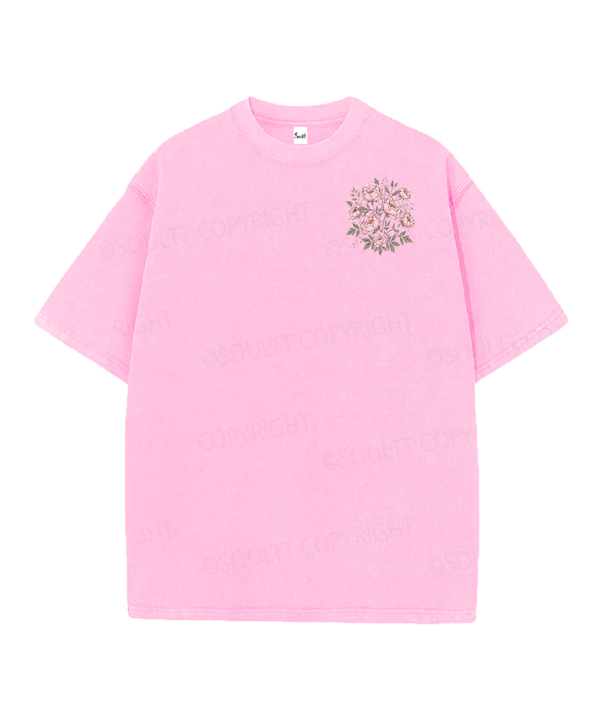 Rooted In Christ Double Sided Unisex Christian Washed T-Shirt & Shorts