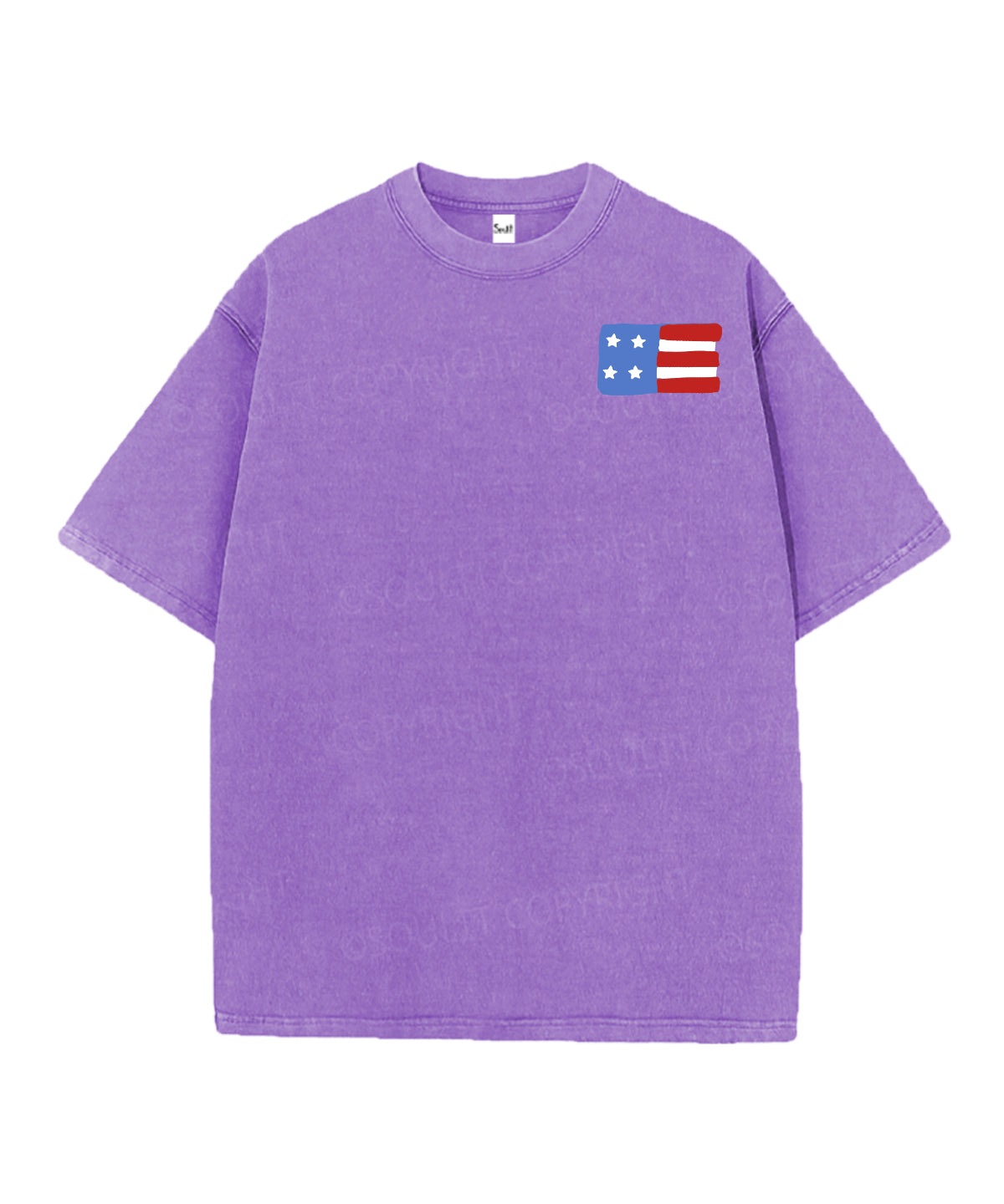 She Loves Jesus And America Too Double Sided Unisex Christian Washed T-Shirt & Shorts