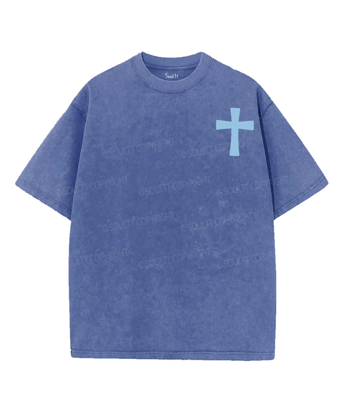 Blessed Is The Nation Whose God Is The Lord Double Sided Unisex Washed Christian T-shirt