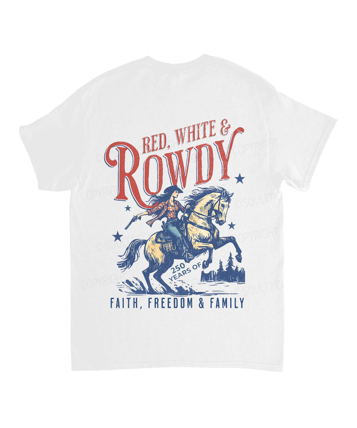 250 Years America Anniversary Double Sided Unisex Cotton Christian T-Shirt