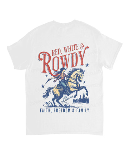 250 Years America Anniversary Double Sided Unisex Cotton Christian T-Shirt