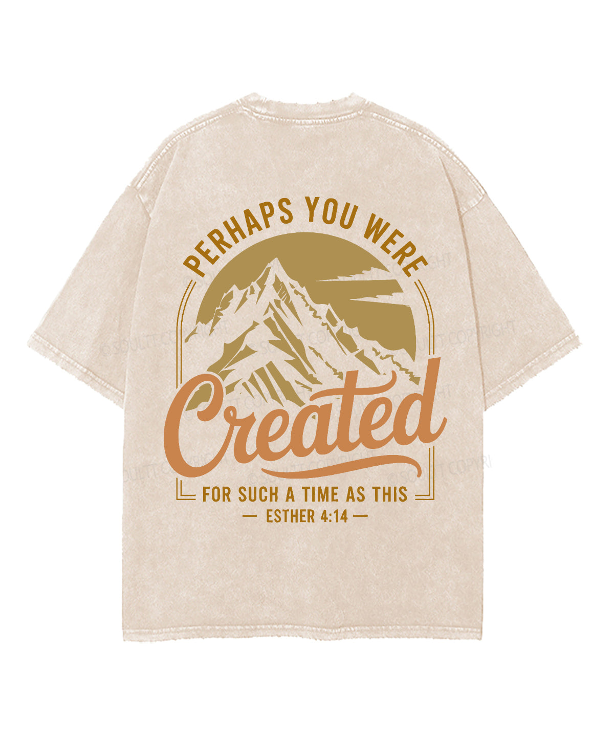 Created For Such A Time Double Sided Unisex Washed Christian T-shirt