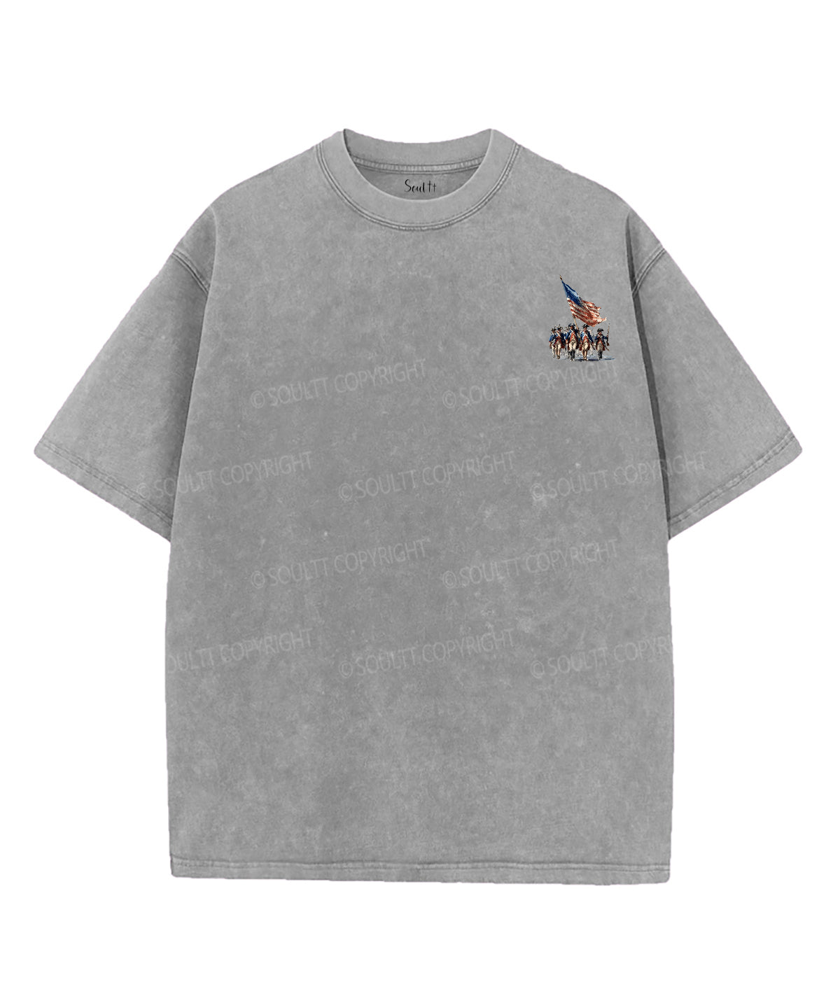 250 Years America Anniversary Double Sided Unisex Washed Christian T-shirt