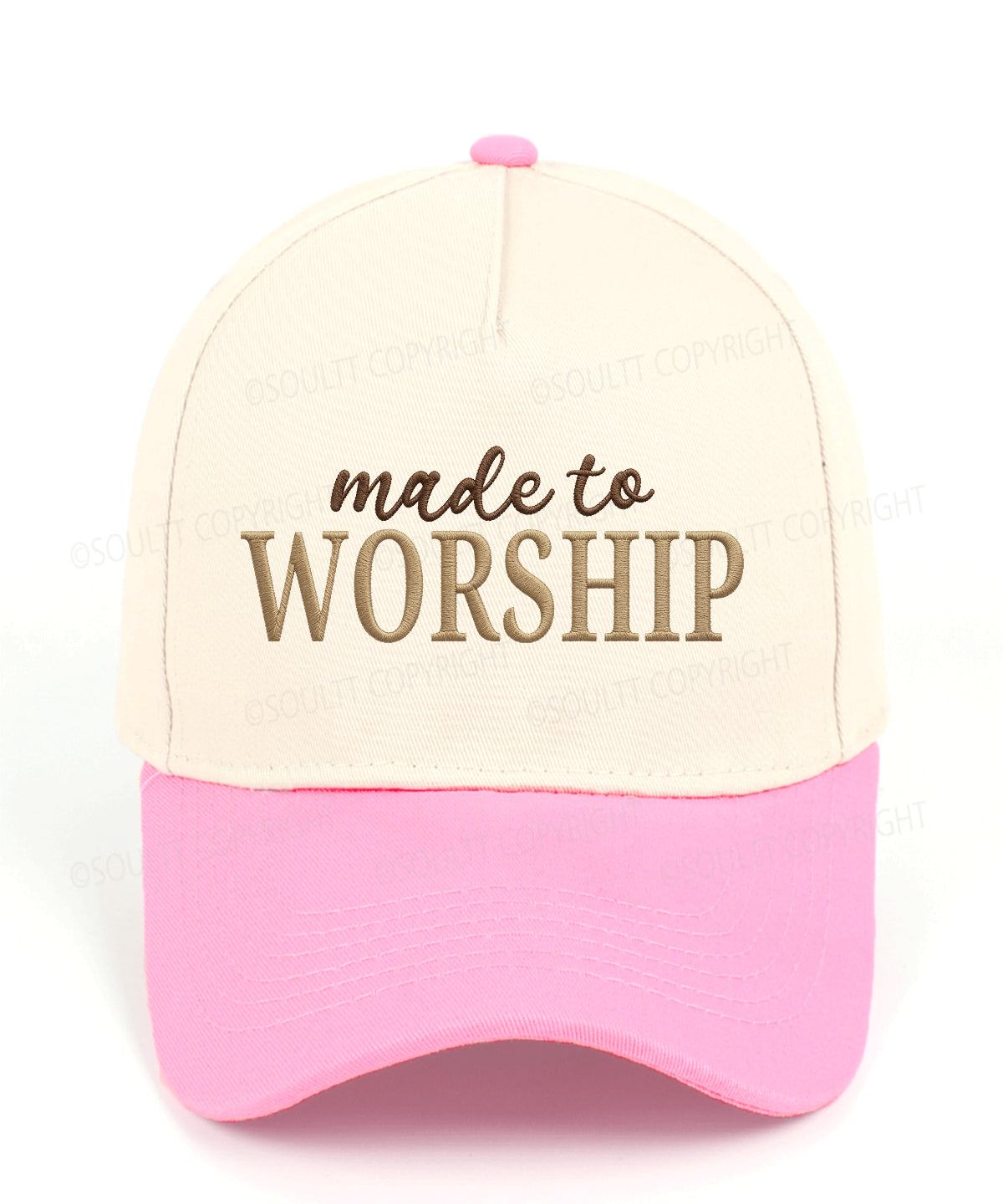 Made To Worship Embroidered Christian Trucker Hat
