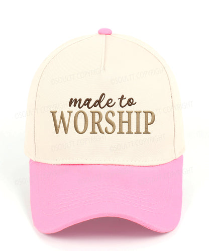 Made To Worship Embroidered Christian Trucker Hat