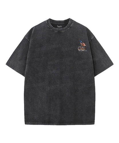 250 Years America Anniversary Double Sided Unisex Washed Christian T-shirt