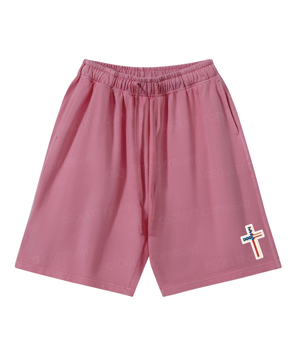 Hooked On Jesus Double Sided Unisex Christian Washed T-Shirt & Shorts