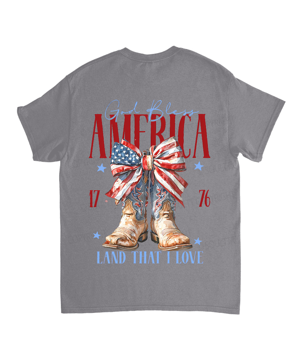 God Bless America Double Sided Unisex Cotton Christian T-Shirt