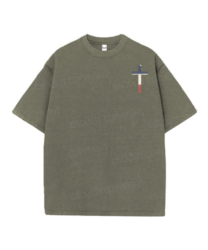 250 Years America Anniversary Double Sided Unisex Christian Washed T-Shirt & Shorts