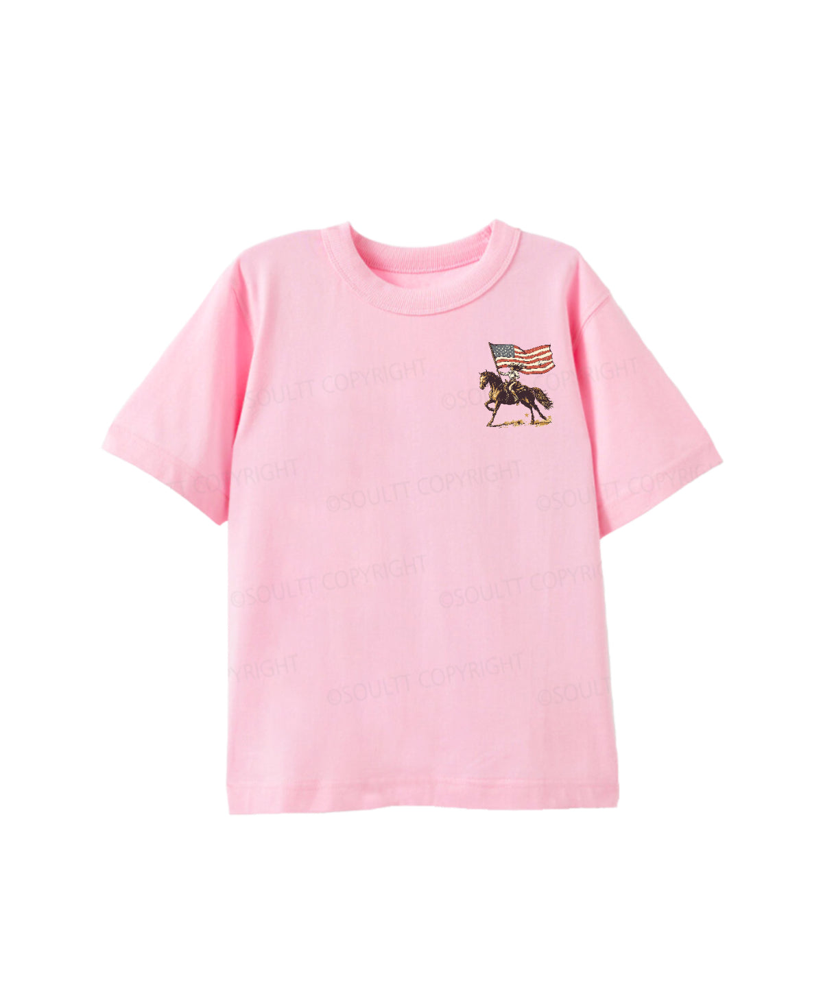 Kids One Nation Under God Double Sided Cotton Christian T-shirt