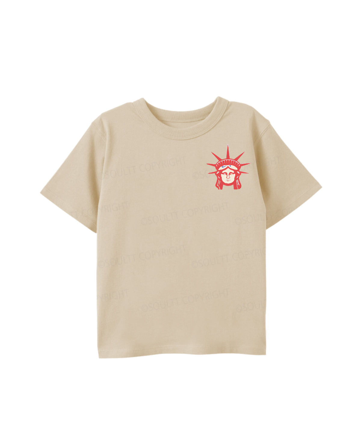 Kids She Loves Jesus And America Double Sided Cotton Christian T-shirt
