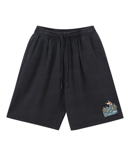 We're Going Fishing Double Sided Unisex Christian Washed T-Shirt & Shorts