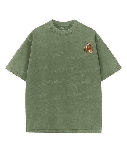 250 Years America Anniversary Double Sided Unisex Washed Christian T-shirt