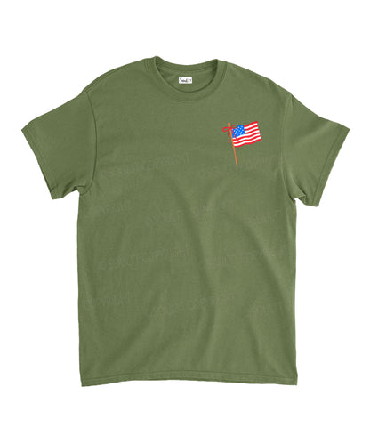 Blessed Is The Nation Whose God Is The Lord Double Sided Unisex Cotton Christian T-Shirt