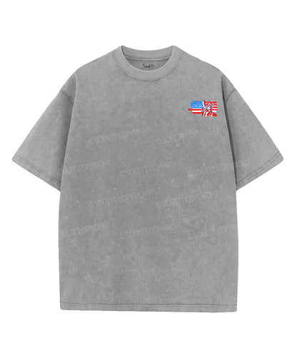 250 Years America Anniversary Double Sided Unisex Washed Christian T-shirt