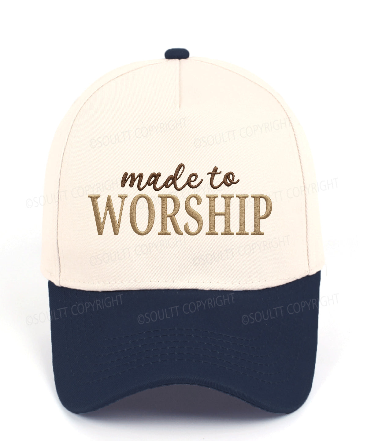 Made To Worship Embroidered Christian Trucker Hat