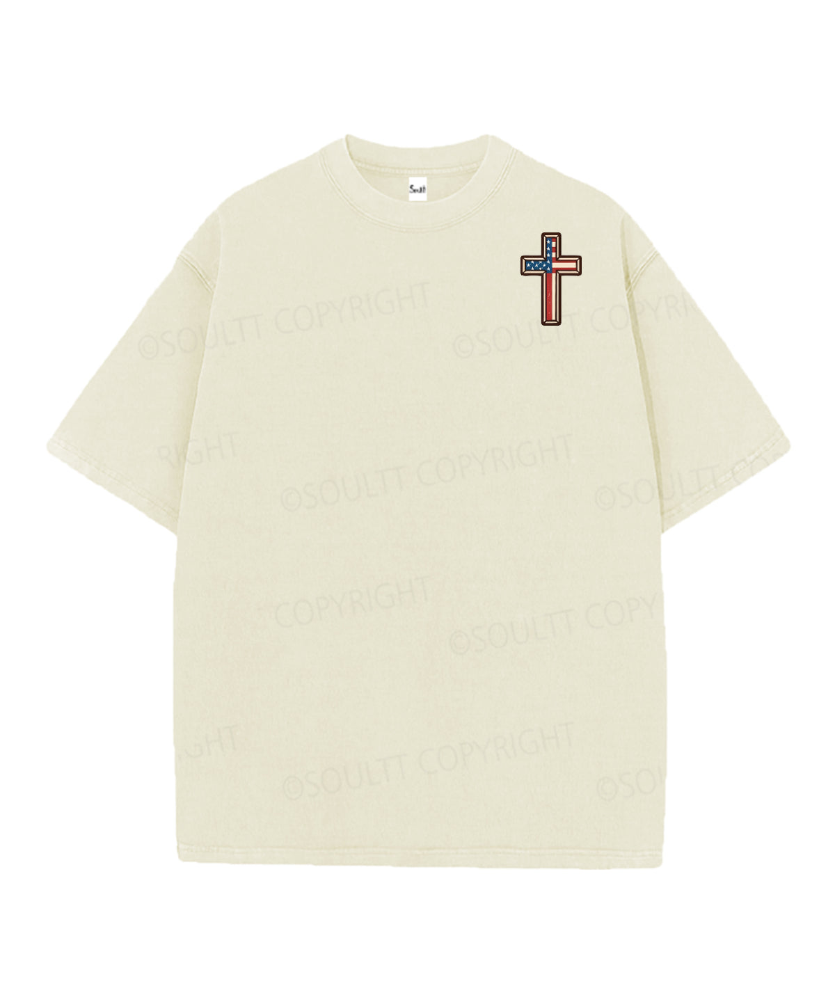 Hooked On Jesus Double Sided Unisex Christian Washed T-Shirt & Shorts
