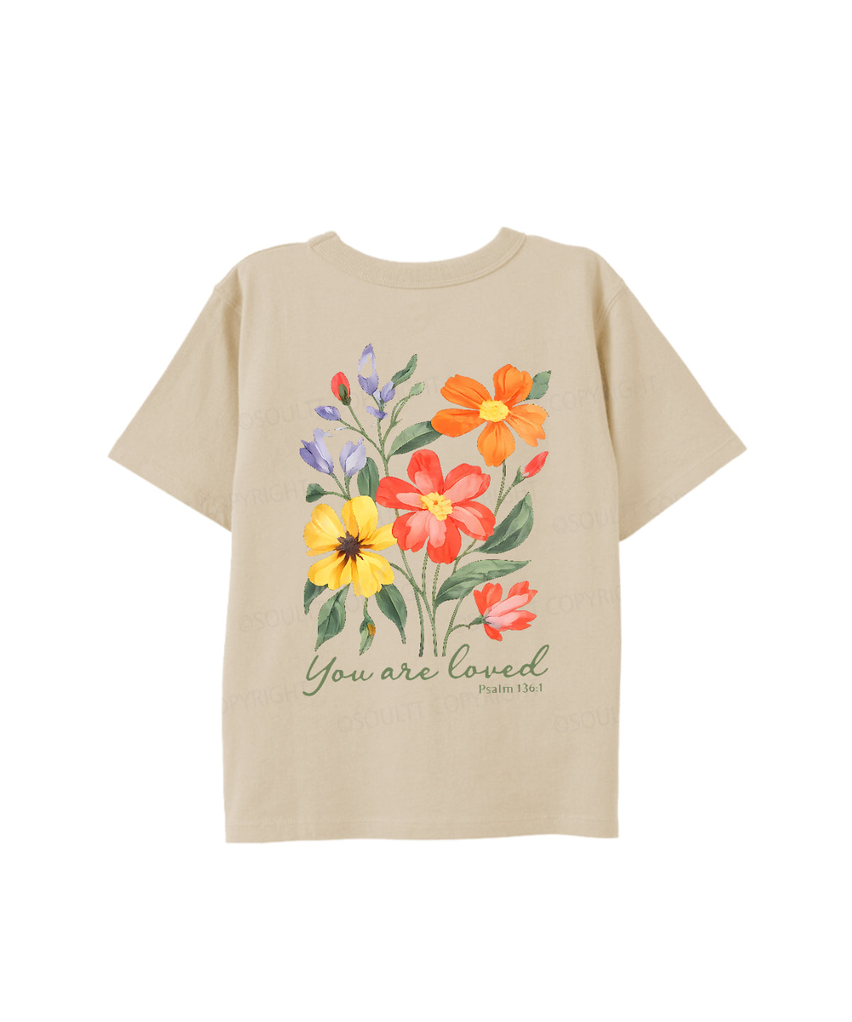 Kids You Are Loved Double Sided Cotton Christian T-shirt