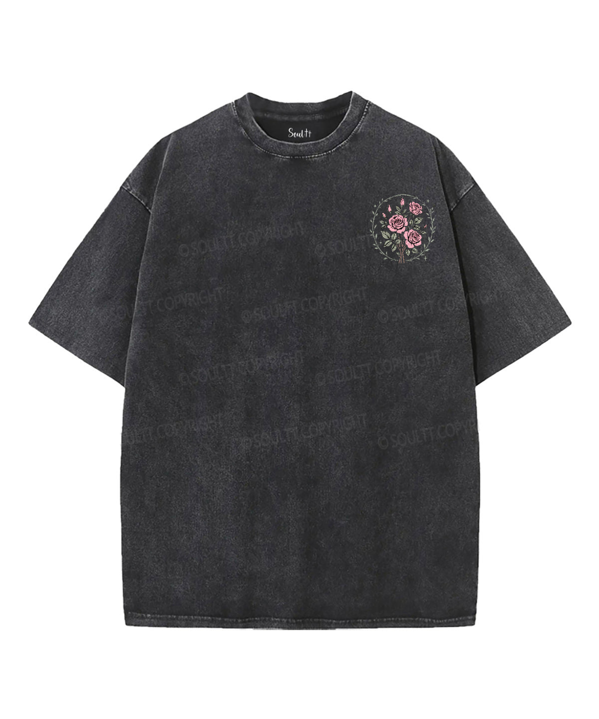 Abide Double Sided Unisex Washed Christian T-shirt