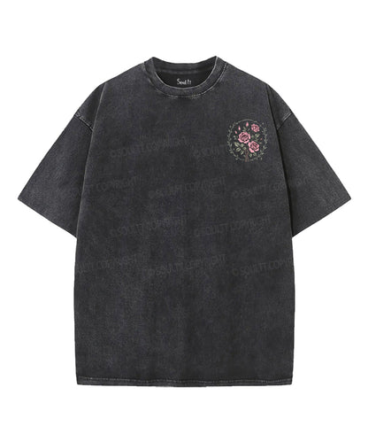 Abide Double Sided Unisex Washed Christian T-shirt