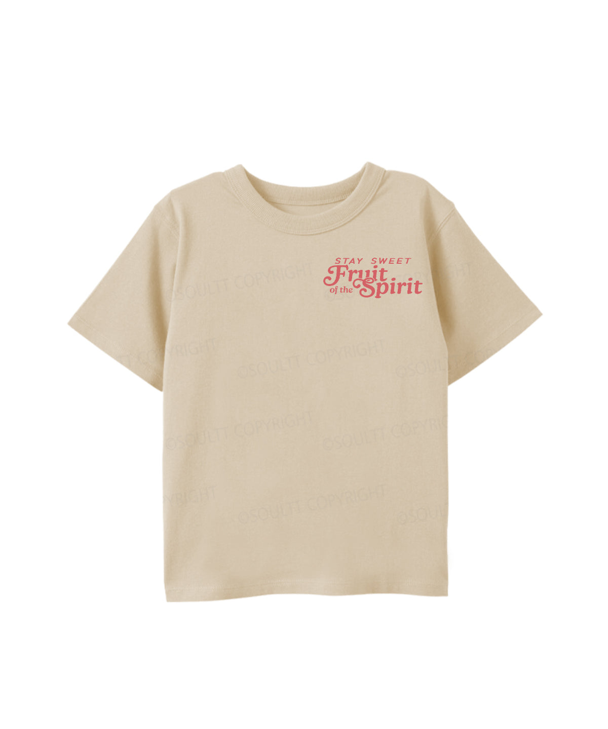 Kids Fruit Of The Spirit Double Sided Cotton Christian T-shirt