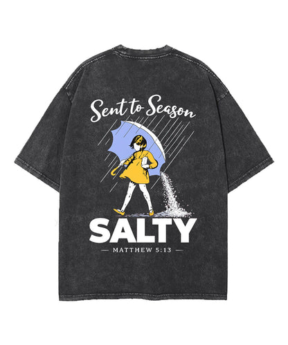 Sent To Season Double Sided Unisex Washed Christian T-shirt